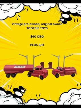 Tootsie Toys Gas Station Items